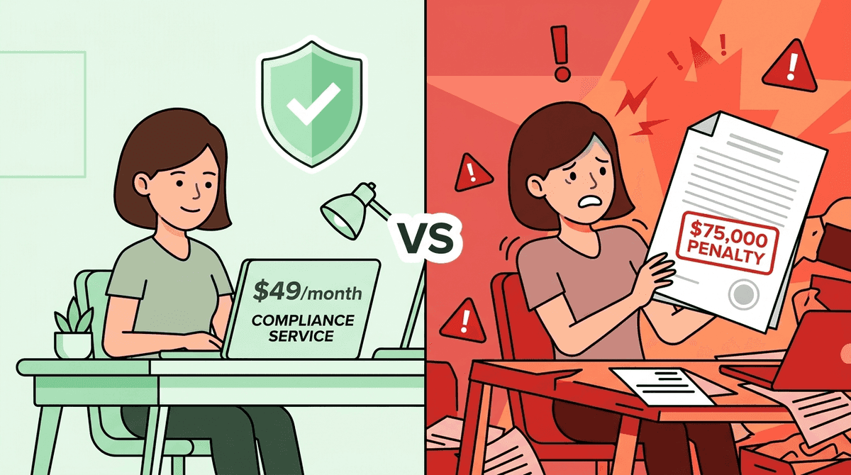Compliance cost vs non-compliance penalty comparison